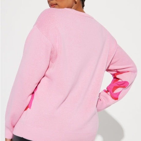Barbie Pink Graphic Crew Neck Sweater 1X NWT - Picture 12 of 14